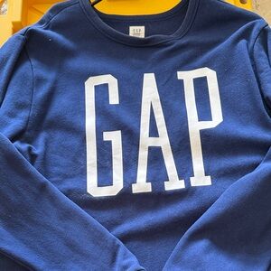 GAP Blue Sweatshirt with White Logo